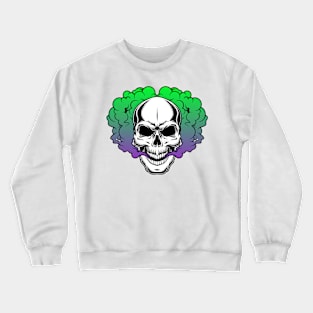 Smoking Skull Crewneck Sweatshirt